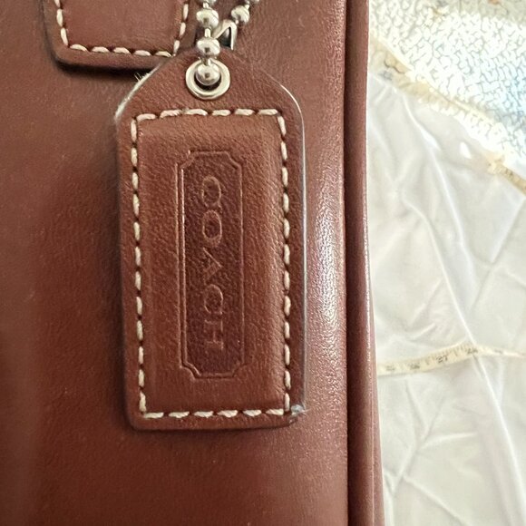 Vintage Coach Tobacco Tan Leather 6457 Brief/Laptop Case NWT - Picture 7 of 16